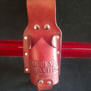 Harley Davidson Motorcycle leather drink holder.